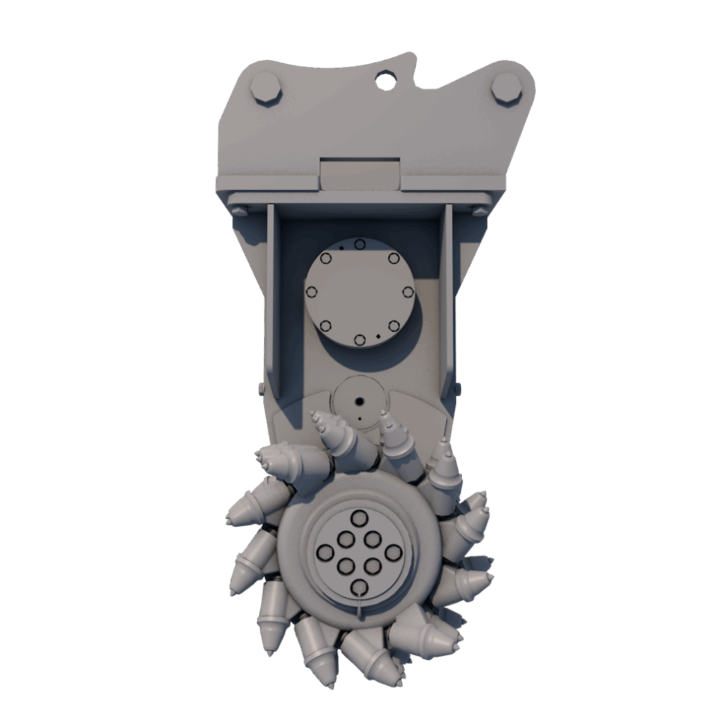 Demarec KDC Drum Cutter: high‑torque, gear‑reduced power; low vibration/noise; optimized drums & picks; works underwater to 25 m.